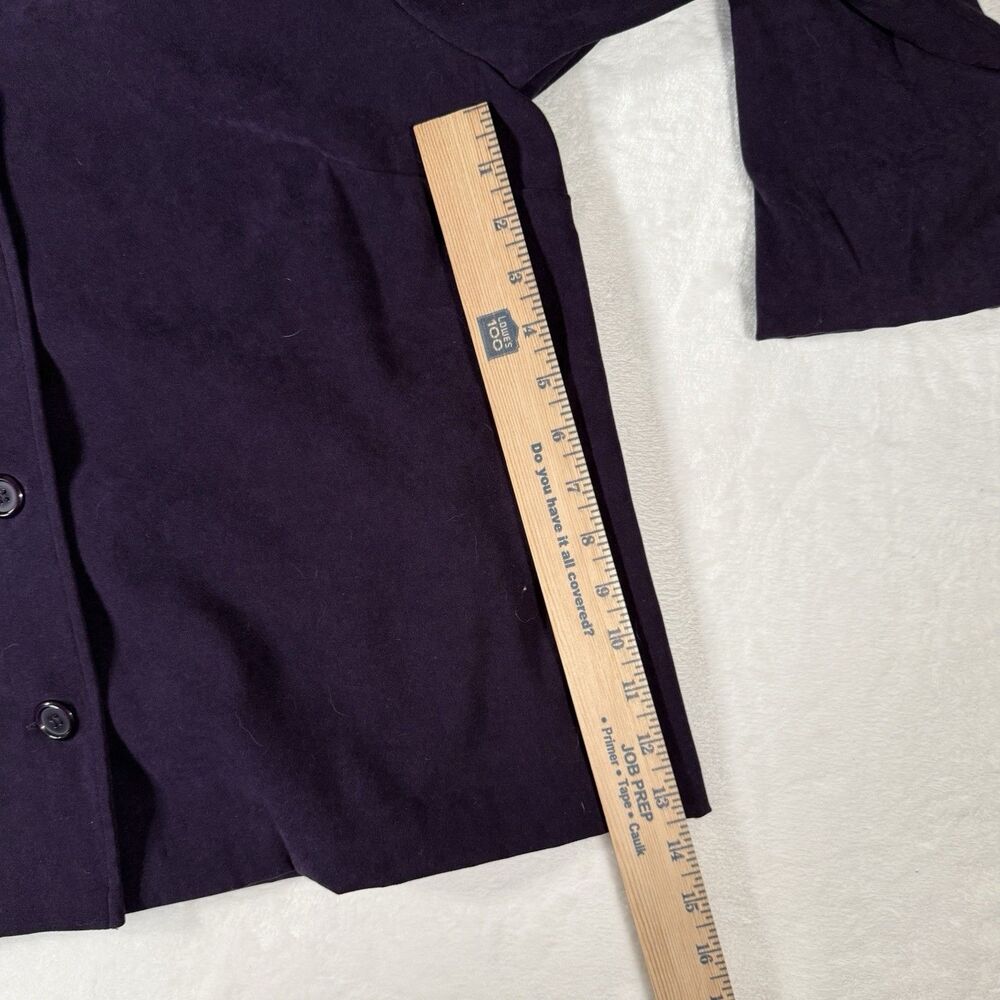 Briggs New York Jacket Womens Medium Purple Button Front Polyester Blend - Picture 10 of 11